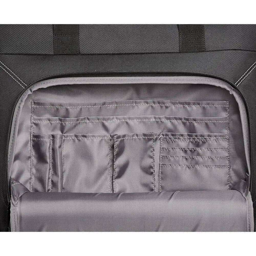 Amazon Basics Rolling Wheeled Laptop Bag, 15.6 in, Black, Sturdy with Compart...